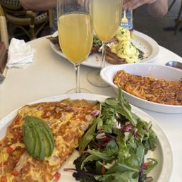 Denver Omelet and Peach Bellinis Denver Omelet and Peach Bellinis