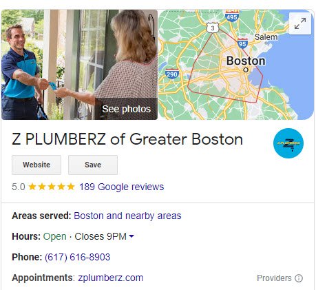 Slide of Z PLUMBERZ of Greater Boston