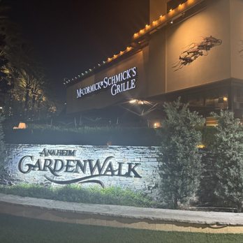 McCormick & Schmick's Grille - Front of garden walk area by the restaurant - Seafood Near Me - Anaheim, California McCormick & Schmick's Grille - Front of garden walk area by the restaurant - Seafood Near Me - Anaheim, California