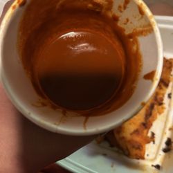 Minerva's - Consume for the birria - aka just enchilada/chile Colorado sauce not real birria consume