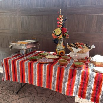 Medina's Catering - Beautiful condiments table. - Caterers Near Me - San Jose, California Medina's Catering - Beautiful condiments table. - Caterers Near Me - San Jose, California