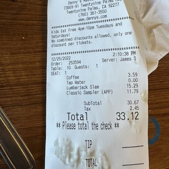 Denny's - Diners Near Me - Twentynine Palms, California