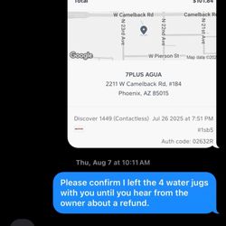 7 Plus Aqua - Receipts