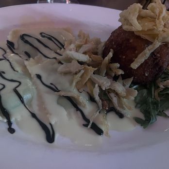 Graziano's Ristoranti - Crabcake, Field Green Goat Cheese Stuffed Ravioli, Crispy Artichokes Balsamic Cream - Italian Near Me - Chesilhurst, New Jersey Graziano's Ristoranti - Crabcake, Field Green Goat Cheese Stuffed Ravioli, Crispy Artichokes Balsamic Cream - Italian Near Me - Chesilhurst, New Jersey