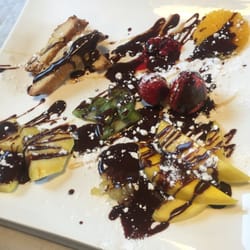 Bar Cal Ras - Fruta con miel de sus abejas. TENÉIS QUE PROBAR ESTA MIEL.