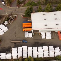 Pac-Rim Building Supply - Top down of facility