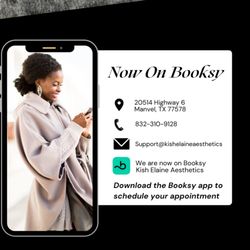 Kish Elaine Aesthetics - Now accepting new clients! Book today on our 
Booking app
Booksy
