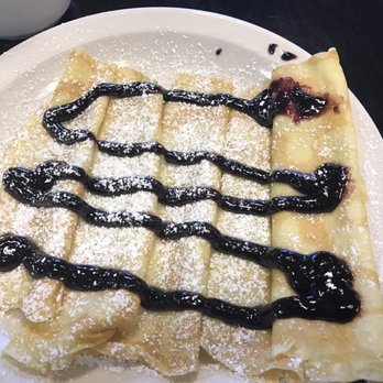 Eggs N Things - Swedish pancakes with blackberry preserve. - Breakfast & Brunch Near Me - Valencia, California Eggs N Things - Swedish pancakes with blackberry preserve. - Breakfast & Brunch Near Me - Valencia, California
