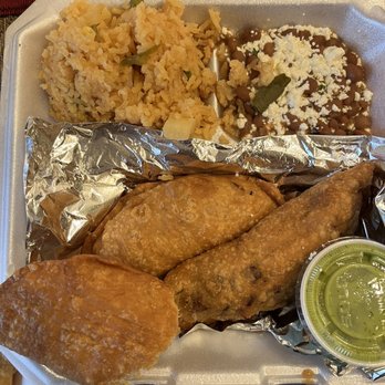 Taco Stop - a styrofoam container filled with food - Tacos Near Me - Millstone, New Jersey