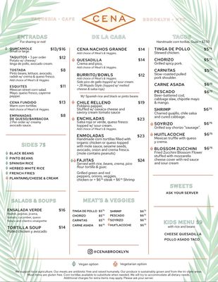 Menu photo 1 Cena Brooklyn Brooklyn, NY