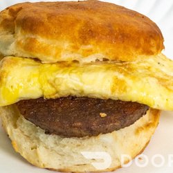Quick Way - Sausage and egg biscuit