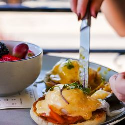 Prost Beer Hall - Eggs salmon Benedict