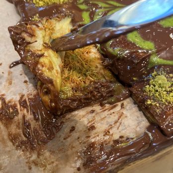 The Dough Show - Jacksonville - Dubai Chocolate platter - Desserts Near Me - Jacksonville, Florida