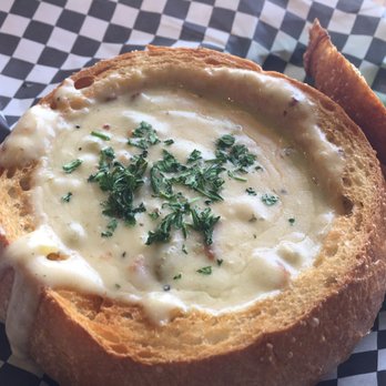 Fat Irish Kitchen & Pub - Clam chowder bread bowl - Fish & Chips Near Me - Harbor, Oregon Fat Irish Kitchen & Pub - Clam chowder bread bowl - Fish & Chips Near Me - Harbor, Oregon