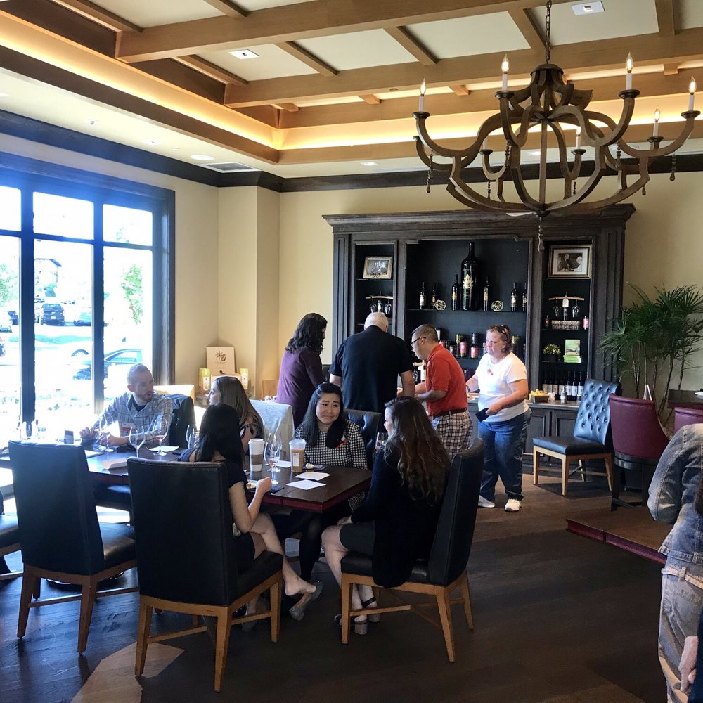 Trinitas Cellars - Some of the seating - Wine Tasting Room Near Me - Napa, California Trinitas Cellars - Some of the seating - Wine Tasting Room Near Me - Napa, California
