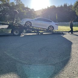 Early morning tow.