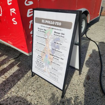 El Pollo Feo Smash Burgers - a sign in front of a food truck - Burgers Near Me - Bellingham, Washington El Pollo Feo Smash Burgers - a sign in front of a food truck - Burgers Near Me - Bellingham, Washington