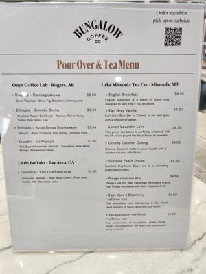 Menu photo 6 Bungalow Coffee Las Vegas, NV