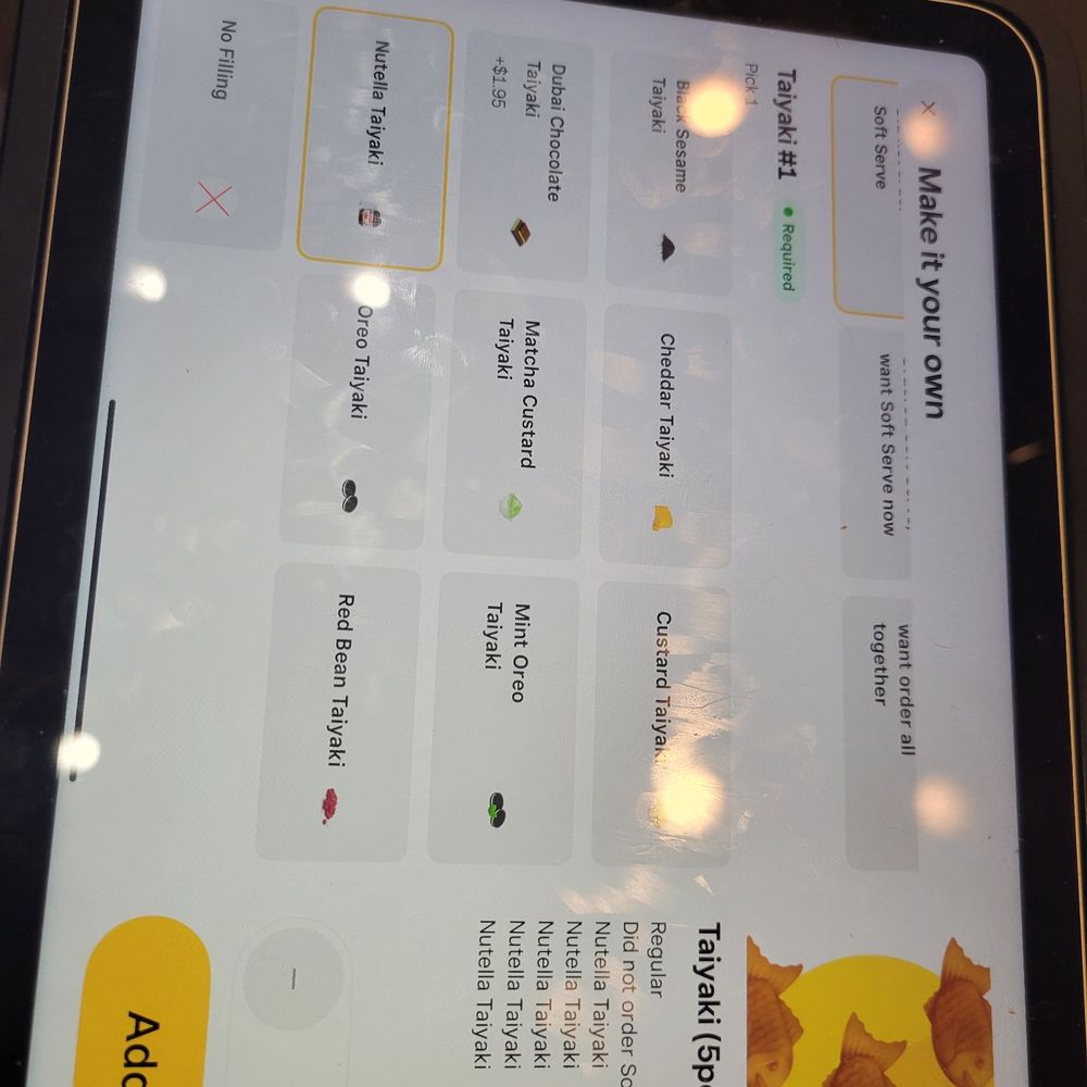 Menu ipad to order Menu ipad to order
