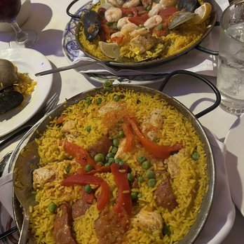 Lola's - Chicken and sausage only paella and seafood paella - Spanish Near Me - Hoboken, New Jersey