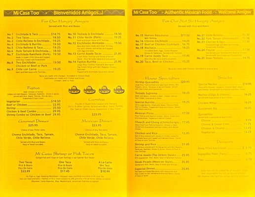 Menu photo 1 MiCasa Too Reno, NV