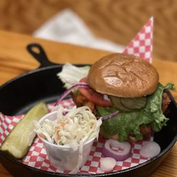 Nashville hot chicken sandwich Nashville hot chicken sandwich