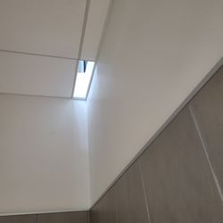 Lidl - Missing ceiling panel in ladies restroom in Lidl's Morehead city location.