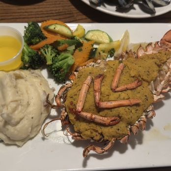 Mariner Grille - Presentation of Stuffed Lobster - Seafood Near Me - Narragansett, Rhode Island