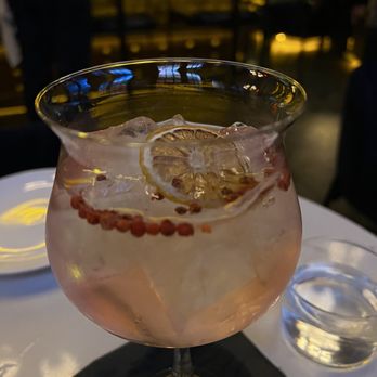 Captain's Quarters - Rose Sangria with pink peppercorns! - Cocktail Bars Near Me - San Diego, California Captain's Quarters - Rose Sangria with pink peppercorns! - Cocktail Bars Near Me - San Diego, California