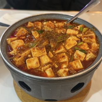 QJ Kitchen - Mapo Tofu with Ground Pork - Szechuan Near Me - Lake Forest, California QJ Kitchen - Mapo Tofu with Ground Pork - Szechuan Near Me - Lake Forest, California