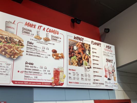 Menu photo 2 Charleys Cheesesteaks Fairview Park, OH
