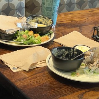 Corner Bakery Cafe - Tables all around use were stacked with dirty dishes - Cafes Near Me - Round Rock, Texas Corner Bakery Cafe - Tables all around use were stacked with dirty dishes - Cafes Near Me - Round Rock, Texas
