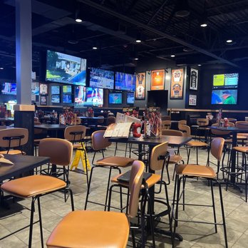 Buffalo Wild Wings - seating and televisions in a sports restaurant - Chicken Wings Near Me - Birmingham, Alabama