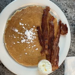Ann's Family Restaurant - Pancakes and crisp bacon crispy