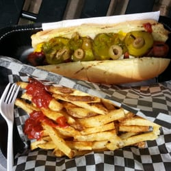 The Blue Chip Truck - Hot dog and fries combo