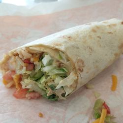 Very tasty Cajun shrimp wrap!