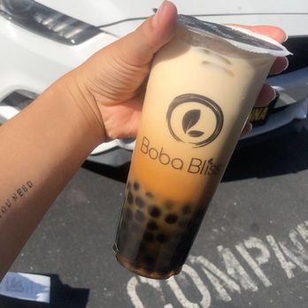 Boba Bliss - Cold Brew Coffee! Extra boba in mine. - Bubble Tea Near Me - Dublin, California