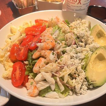 Pappadeaux Seafood Kitchen - Chopped wedge salad with shrimp - Cajun/Creole Near Me - Birmingham, Alabama Pappadeaux Seafood Kitchen - Chopped wedge salad with shrimp - Cajun/Creole Near Me - Birmingham, Alabama