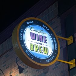 Old Town Wine and Brew - Signage