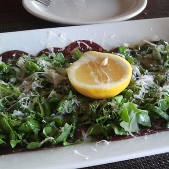 Francoli Gourmet - Carpaccio di Bresaola: cured beef topped with argula, cheese, olive oil - Italian Near Me - Orange, California Francoli Gourmet - Carpaccio di Bresaola: cured beef topped with argula, cheese, olive oil - Italian Near Me - Orange, California
