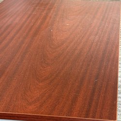 Dust on tables from lack of cleaning.