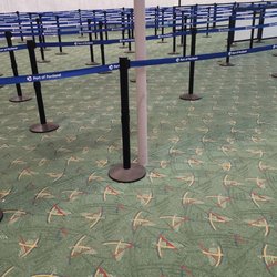 TSA Checkpoint D/E - Portland International Airport - Portland TSA line...totally empty.