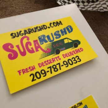 Sugarushd.com -  a sign for sugarushd fresh desserts - Desserts Near Me