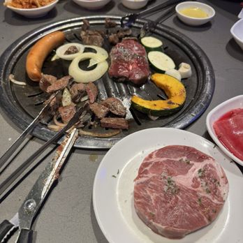 Mr BBQ - Liver and stuff. This is like round 5 of meats aha - Korean Near Me - Fullerton, California