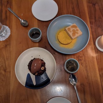 Elske - Sunflower parfait and the chocolate sorbet. - Scandinavian Near Me - Chicago, Illinois Elske - Sunflower parfait and the chocolate sorbet. - Scandinavian Near Me - Chicago, Illinois