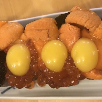 Tadashi - PBJ - uni, ikura, quail egg - Japanese Near Me - Aiea, Hawaii Tadashi - PBJ - uni, ikura, quail egg - Japanese Near Me - Aiea, Hawaii