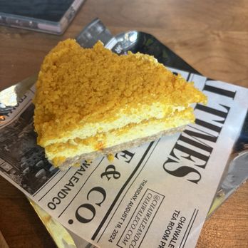 Chaiwale & Co. - Saffron Ladoo Cheesecake Slice - Cafes Near Me - Orange, California