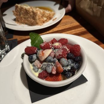 J. Gilbert's Wood-Fired Steaks & Seafood - Berries and cream - Steakhouses Near Me - Overland Park, Kansas