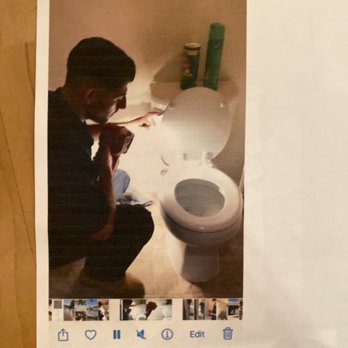 H&M Plumbing - Plumber Mike inspecting the toilet, no issues found - Plumbing Near Me H&M Plumbing - Plumber Mike inspecting the toilet, no issues found - Plumbing Near Me