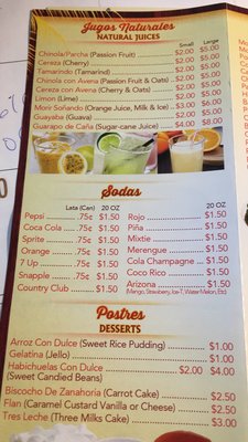 Menu photo 2 La Casa Del Chimi Reading, PA
